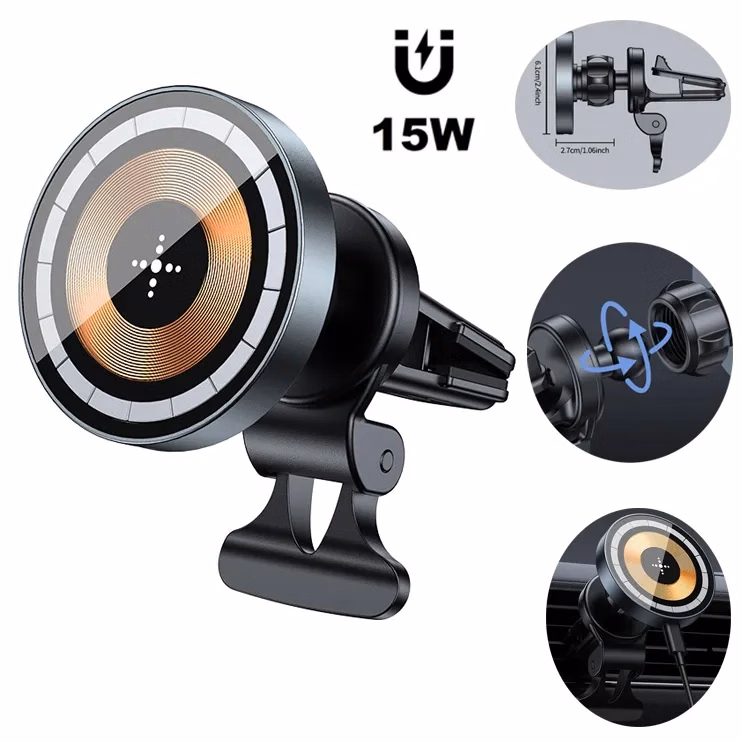 15W Magnetic Wireless Car Charger