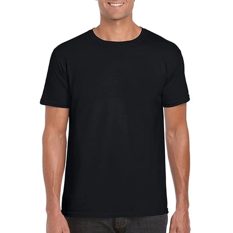 Gildan Irregular Men's Soft Style T-Shirt Black Small 1
