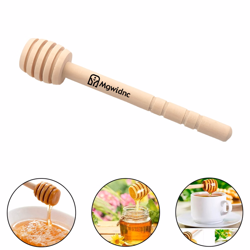 10cm Wooden Honey Stir Stick for Coffee Tea Wine Jam