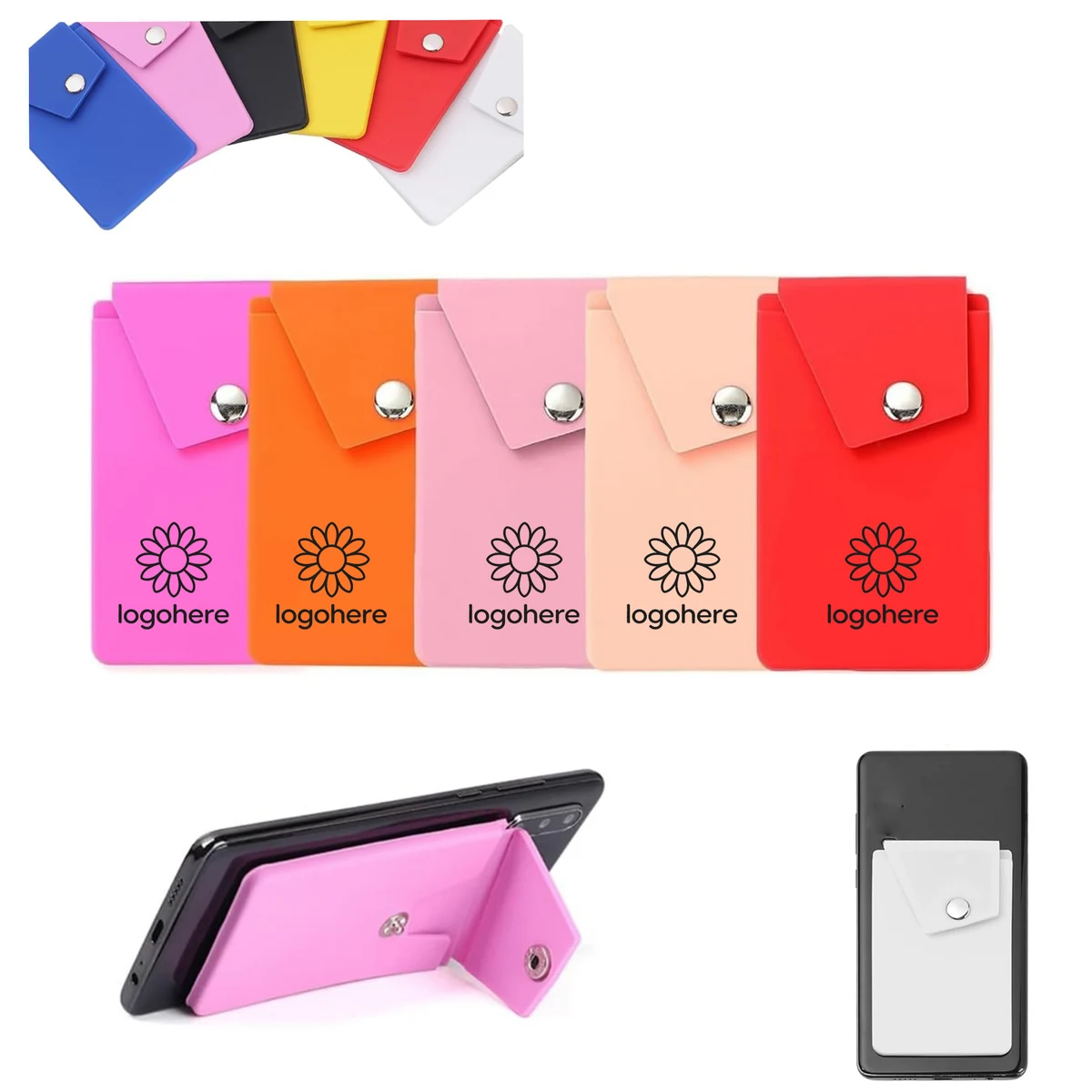 Silicone Adhesive Credit Card Pocket 1