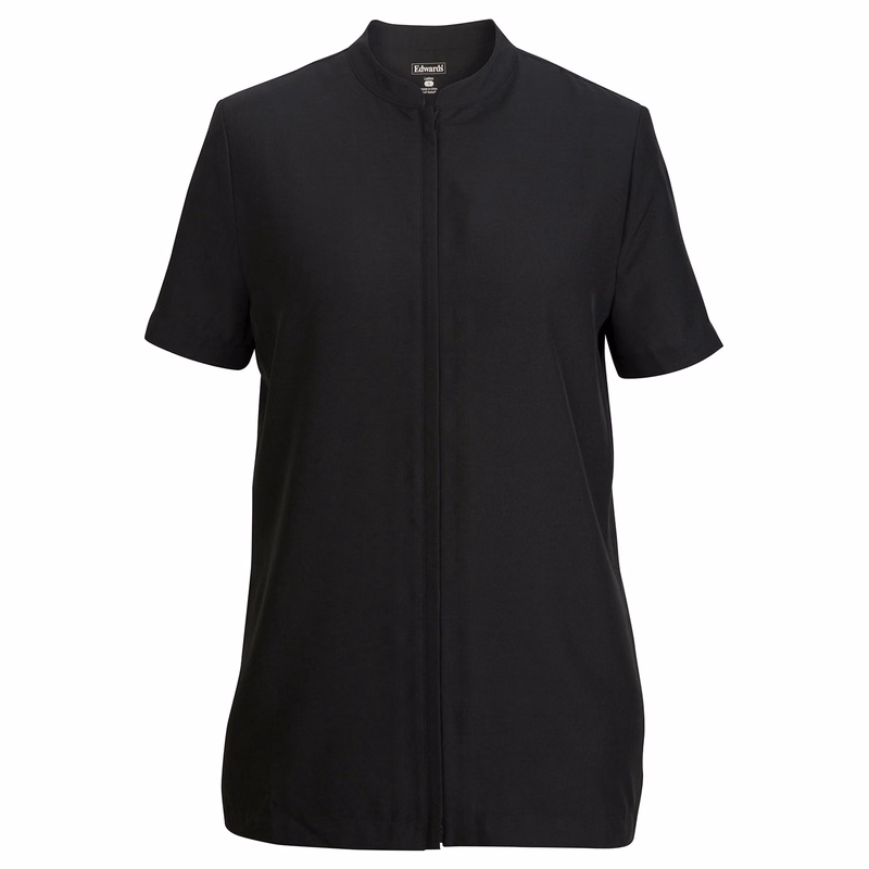 Ladies Essential Soft-Stretch Full-Zip Poly Tunic