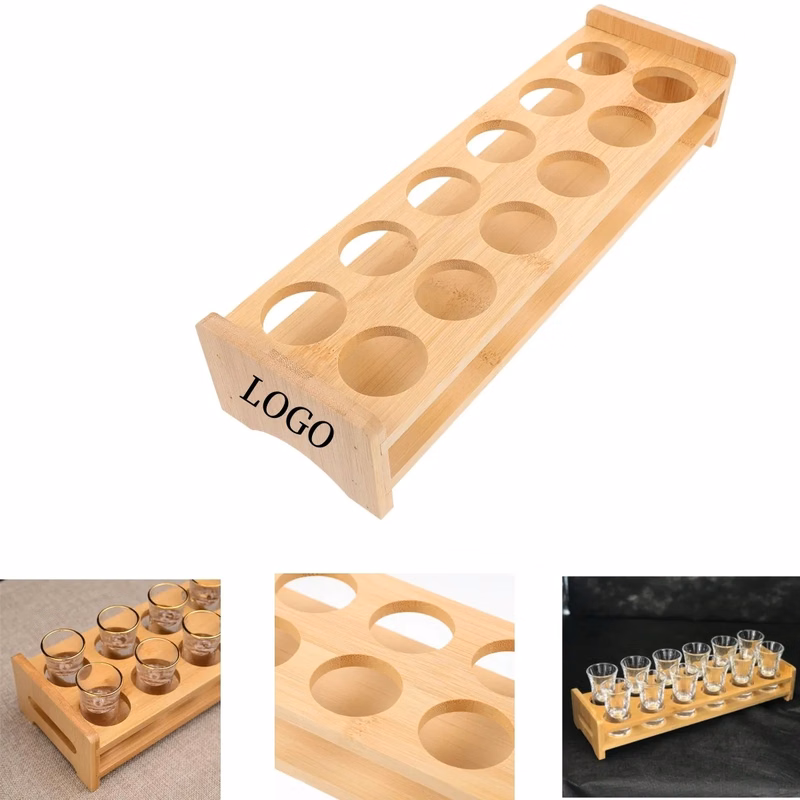 12-Glass Beer Shot Glasses Tray Storage Holder