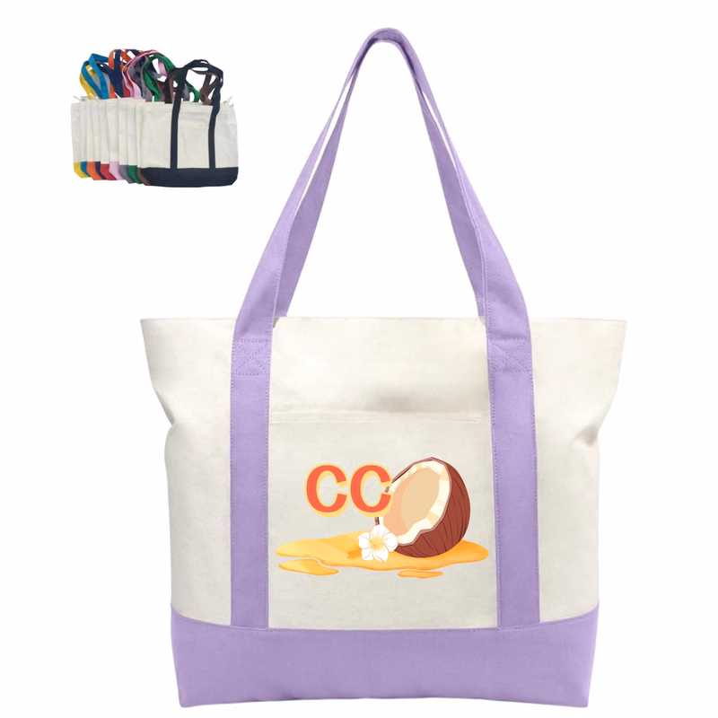 DIY Canvas Tote Bag With Pockets