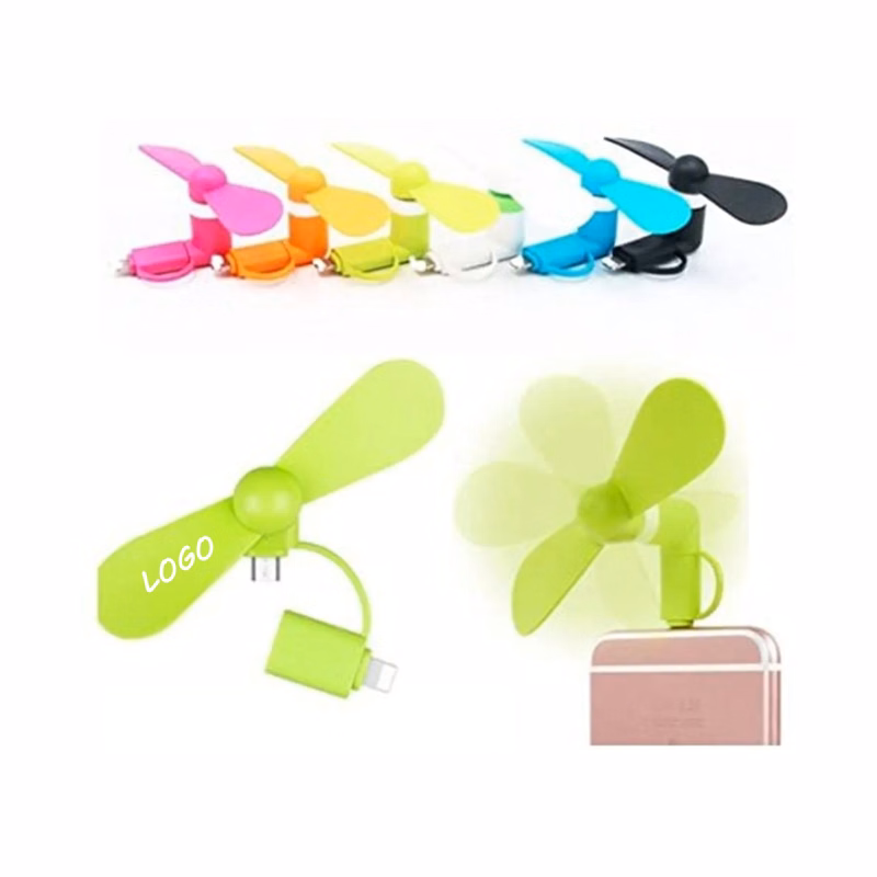 2-in-1 Portable USB Cellphone Fan