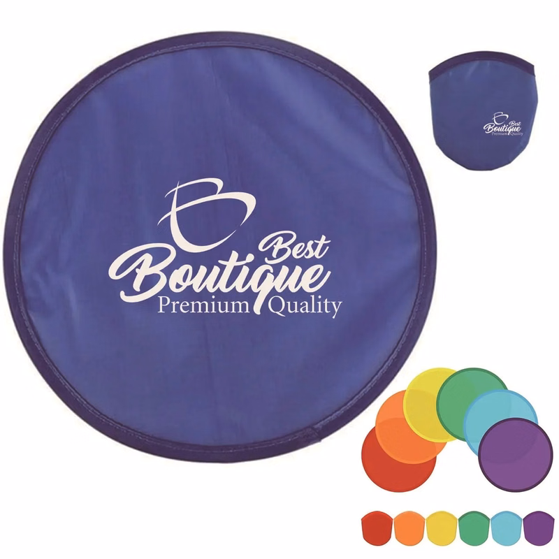 Collapsible Portable Nylon Foldable Flying Disc Fan with Bag