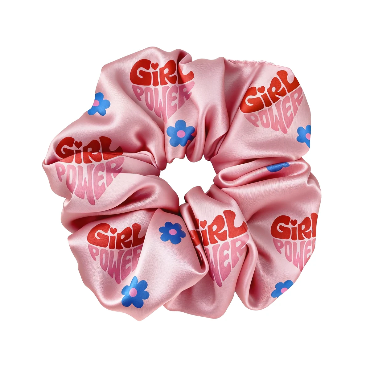 6'' Wide Satin Elastic Hair Scrunchie 1