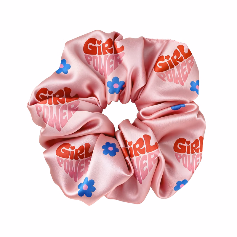 6'' Wide Satin Elastic Hair Scrunchie