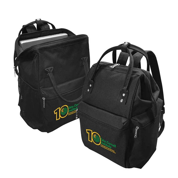 600D Polyester Wide Mouth Laptop Backpack 1