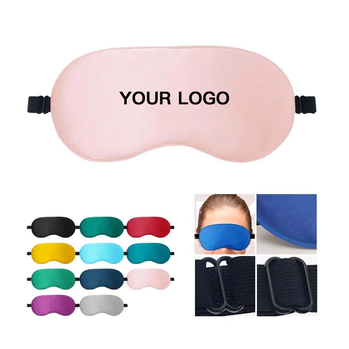 Silk Feel Polyester Eye Mask for Comfortable Sleep 1