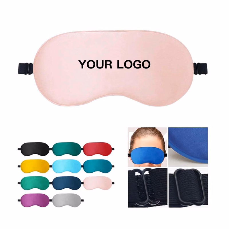 Silk Feel Polyester Eye Mask for Comfortable Sleep