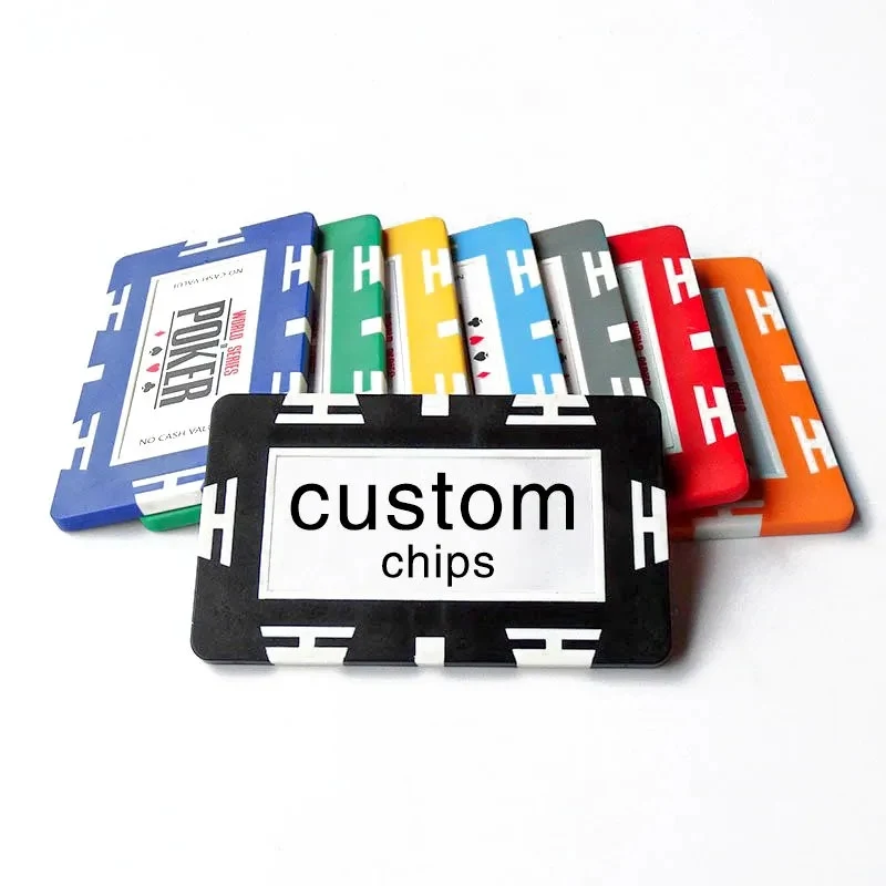 Custom High Quality 14g Casino Ceramic Clay Poker Chips 1