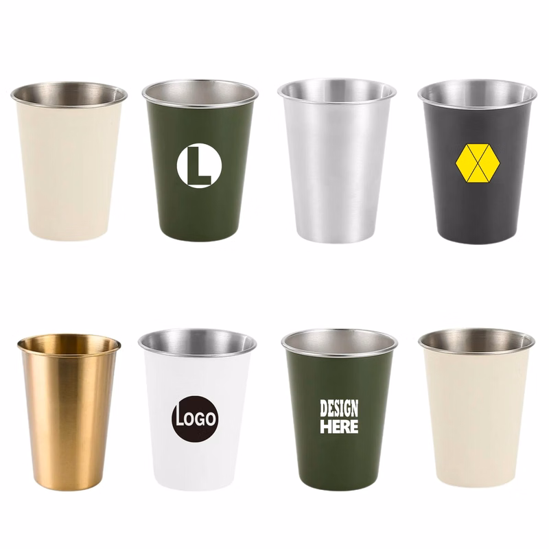 12 Oz Stainless Steel Camping Cup