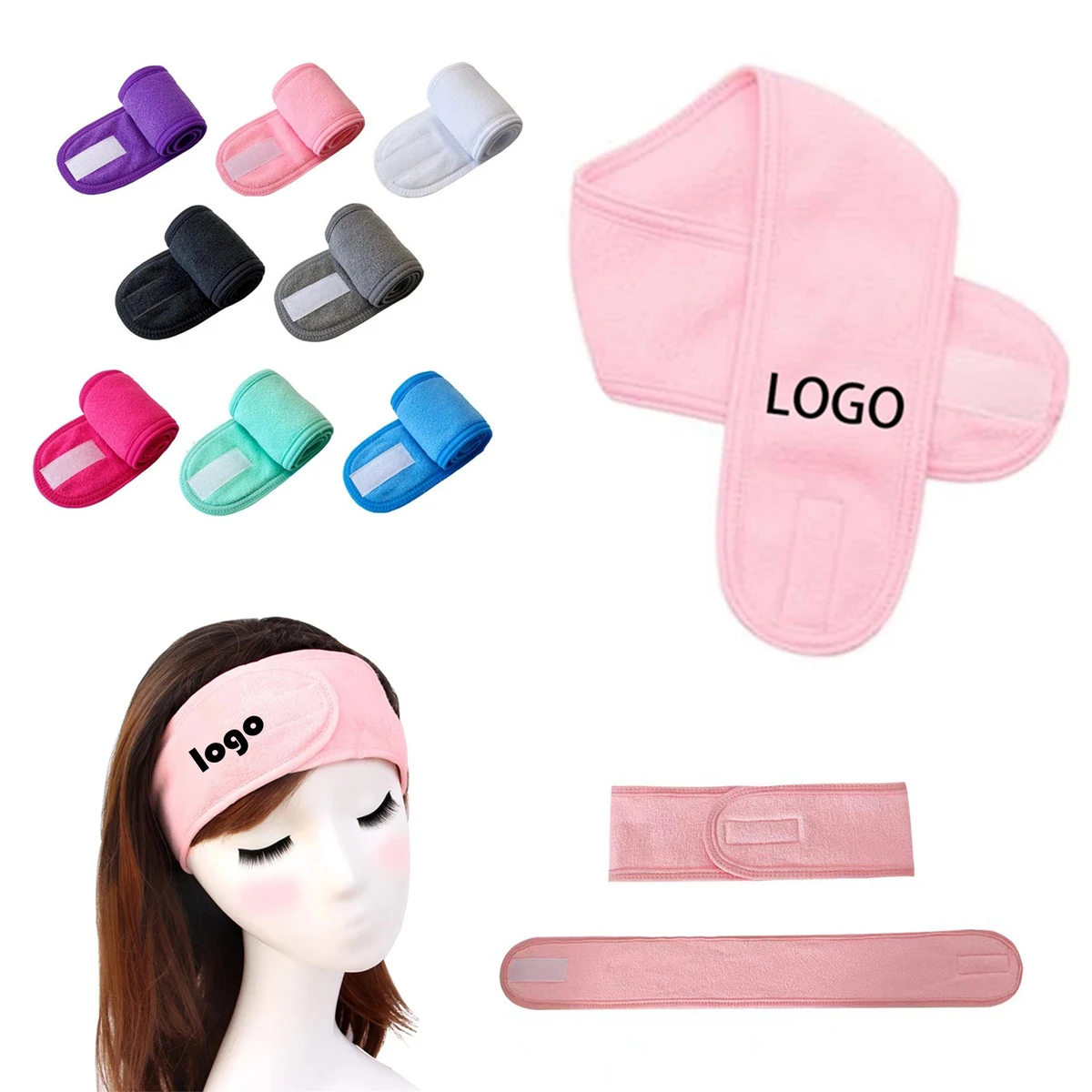 Sports Face Wash Makeup Adjustable Headband 1
