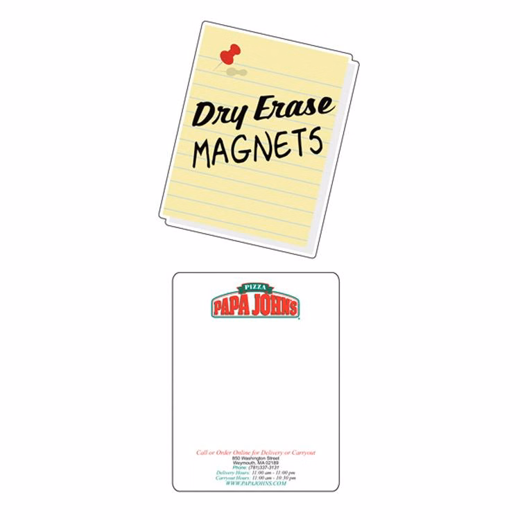 Dry Erase 8" x 10" Rectangle Magnet