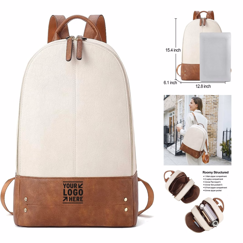 Portable Small Sling Bag Bundle With Leather Backpack