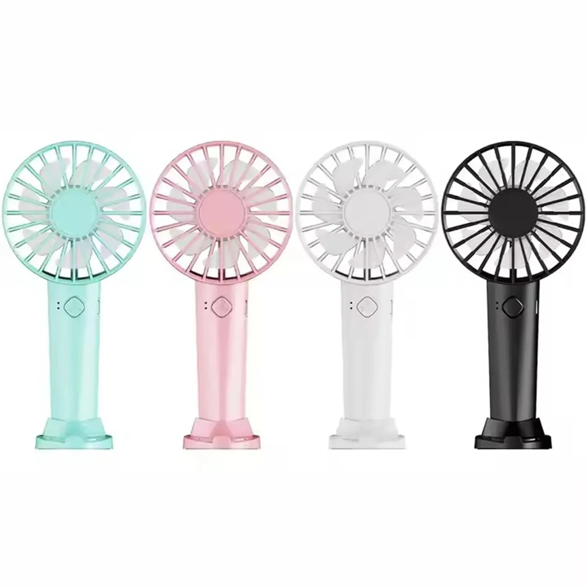 500 mAh Rechargeable Hand Held Fan with Phone Holder 1