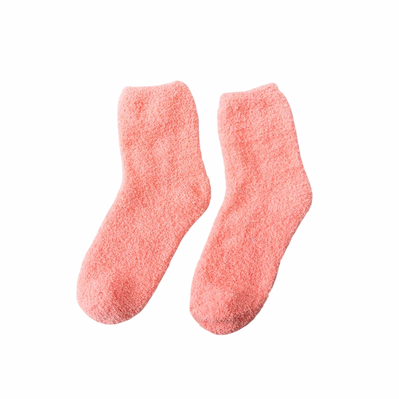 Polyester Fuzzy Sock Elastic Warm Design