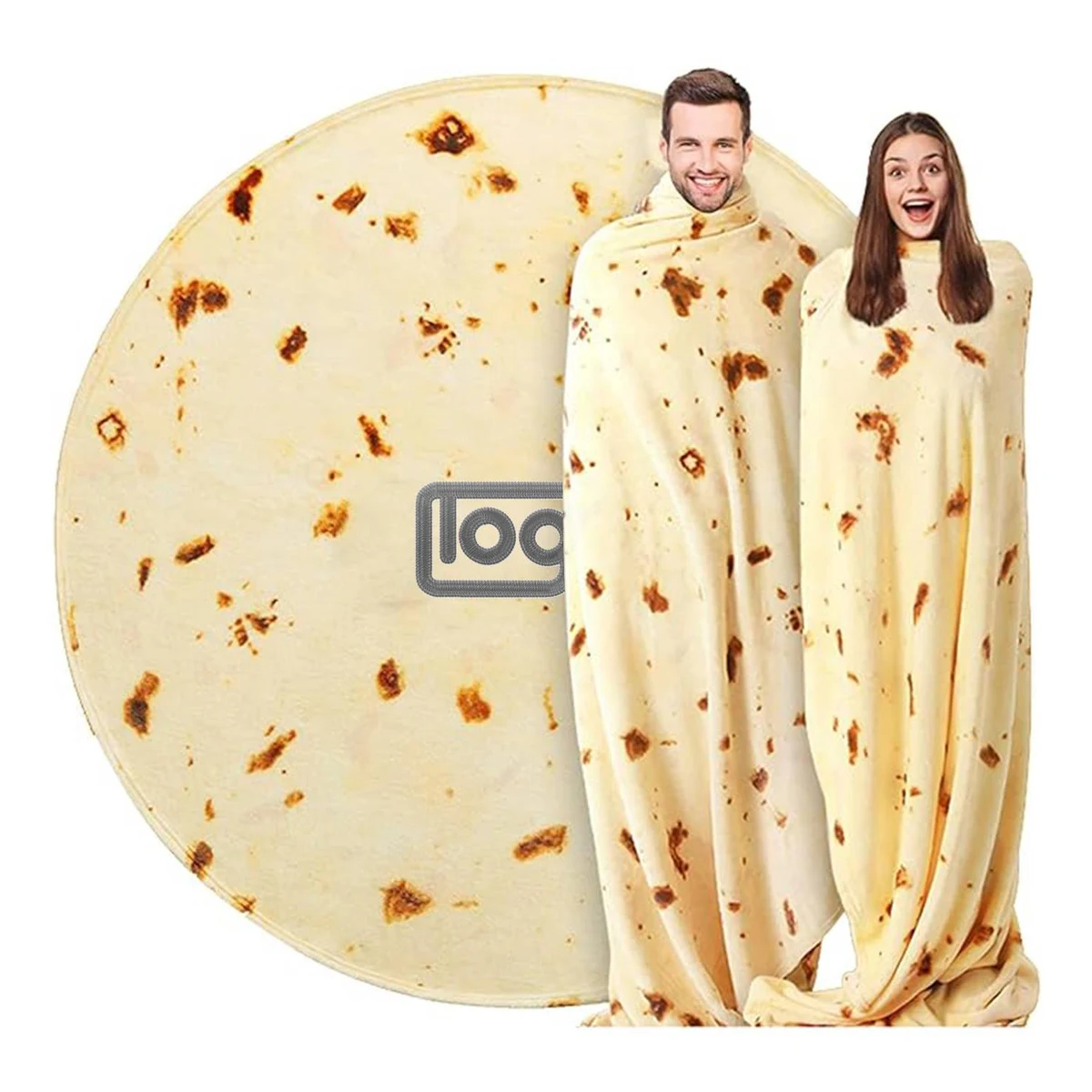 Round Creative Tacos Blanket 1