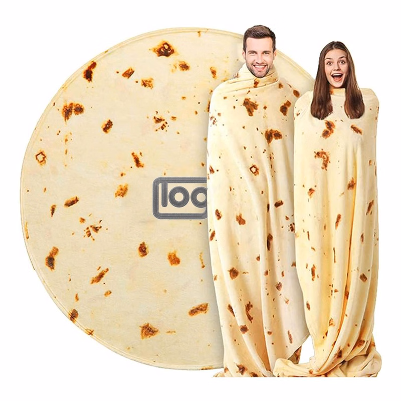 Round Creative Tacos Blanket