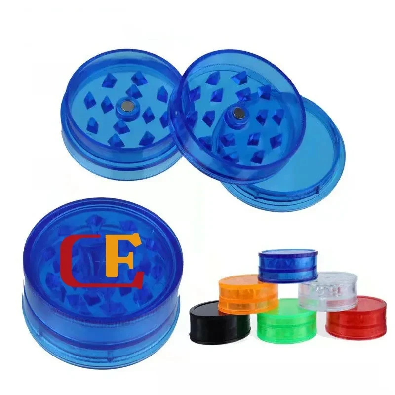3 Layers Plastic Magnetic Herb Grinder with Container 1