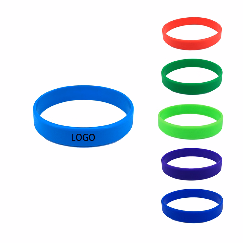 Solid Color Silicone Sport Band Printed Logo Design