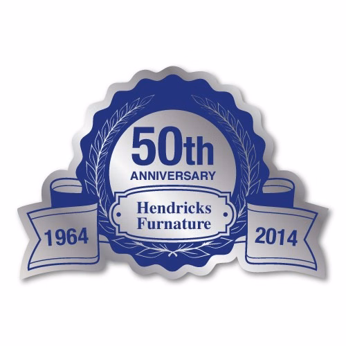 Foil/Embossed Modified Anniversary Labels - Die Cut