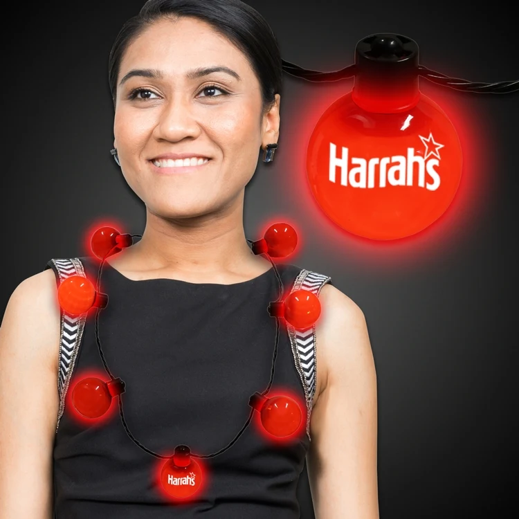 Red LED Ball Necklace 1