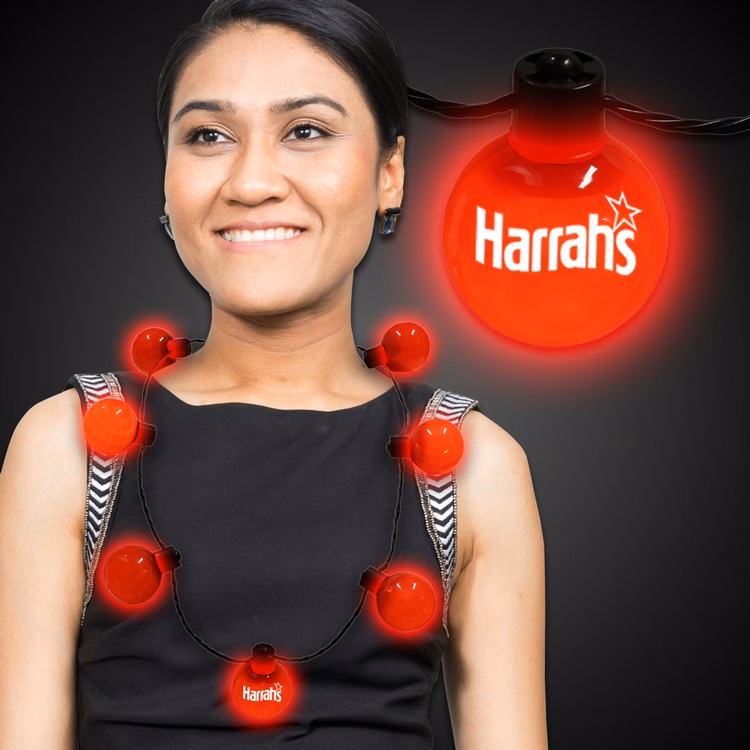 Red LED Ball Necklace
