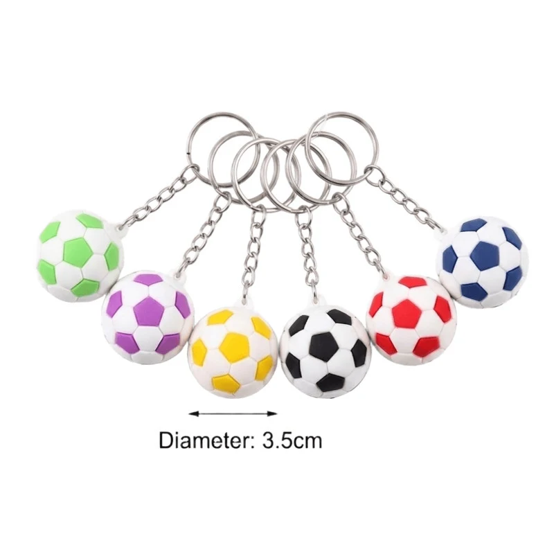 PVC Soccer Ball Keychain 1