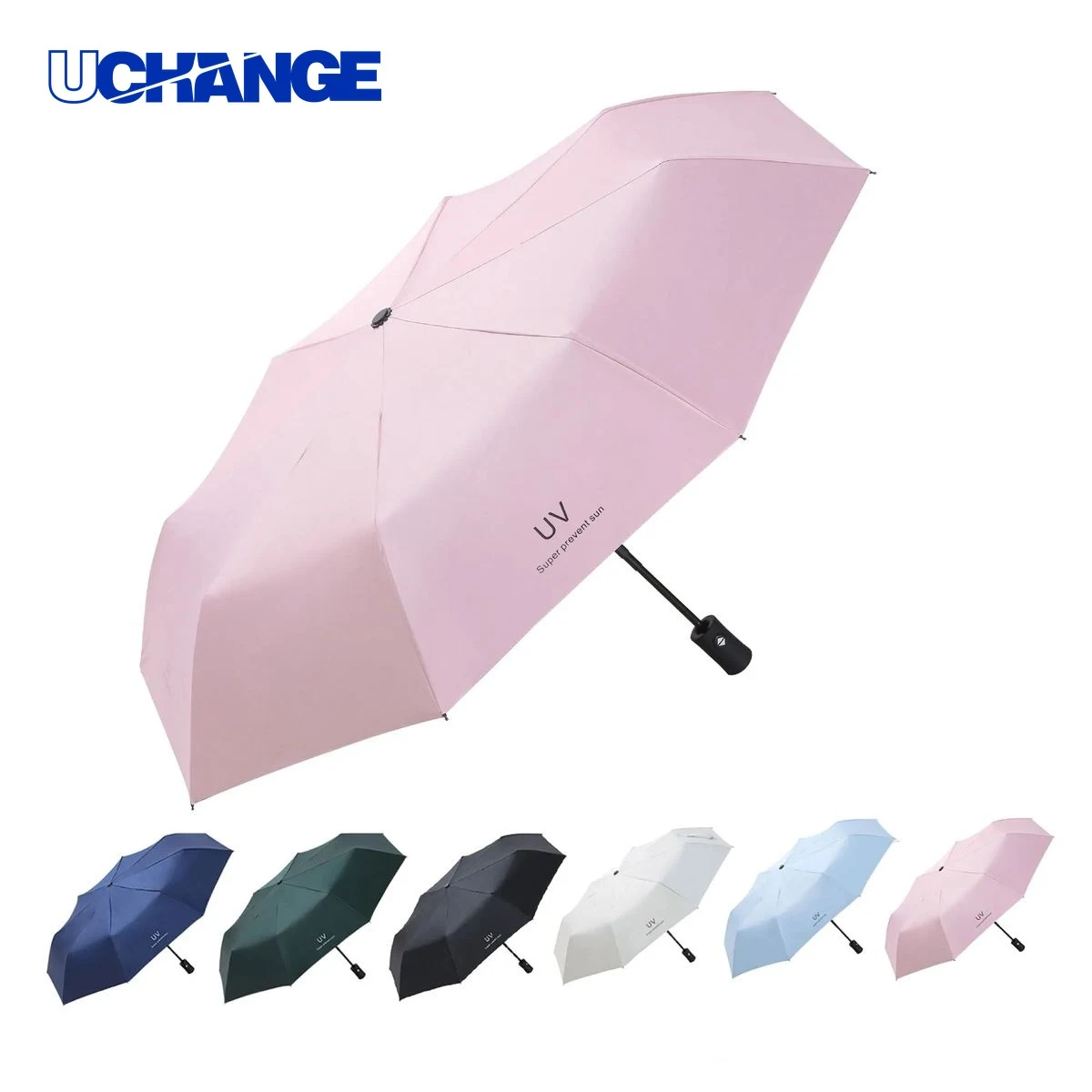 Dual Use Folding Umbrella For Sun and Rain 1