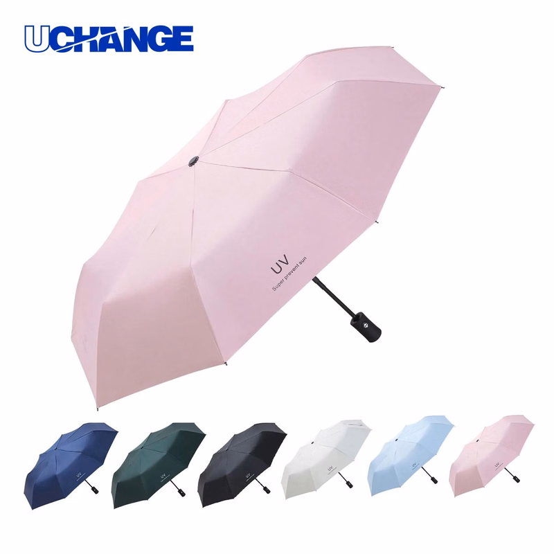 Dual Use Folding Umbrella For Sun and Rain