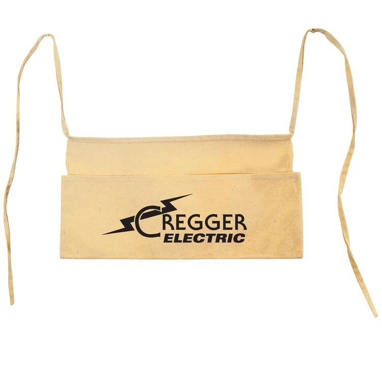 Natural Cotton Canvas Contractor Waist Apron w/Pockets 1
