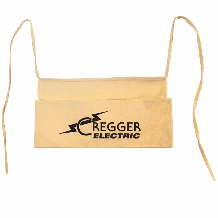 Natural Cotton Canvas Contractor Waist Apron w/Pockets