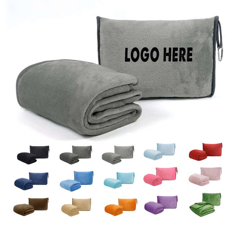 Travel Airplane Blanket Pillow 2 In 1