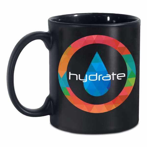 11 Oz. Classic Black Matte Coffee Mug