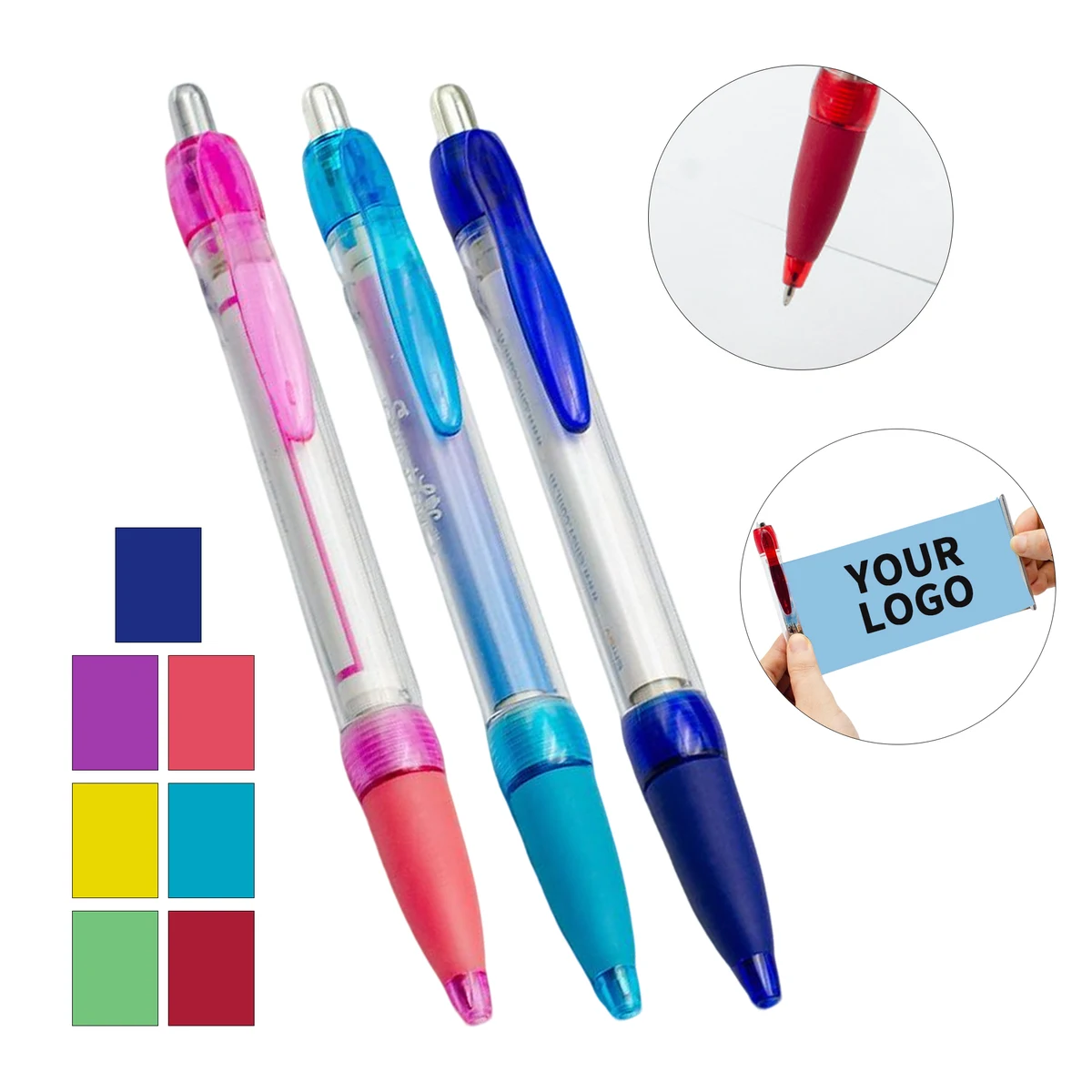 ABS Plastic Banner Ballpoint Pen With Full Color Printing 1