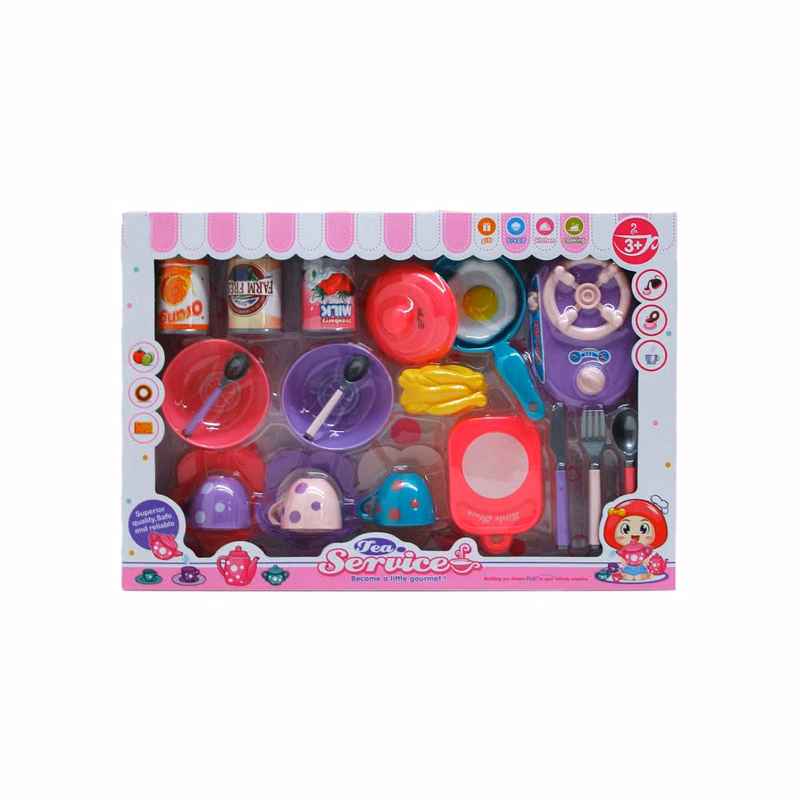 Pretend Tea Service Play Sets Assorted Colors