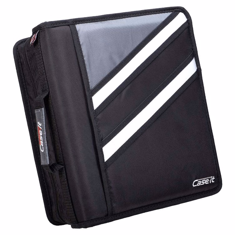 Case-It Z Dual Zipper Binders - Jet Black 3"