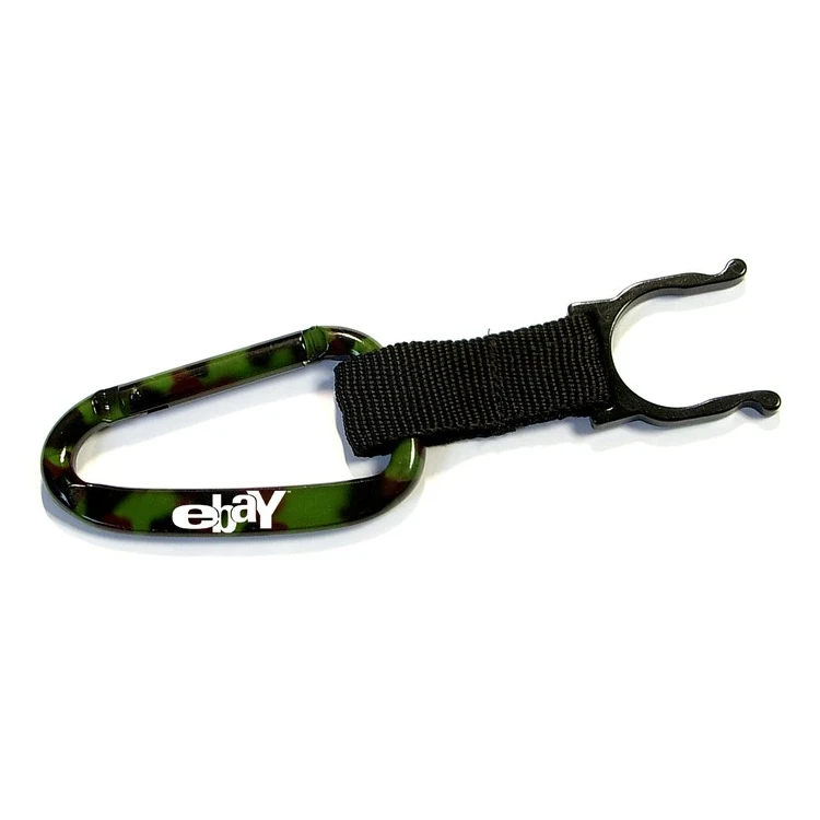 Camouflage Carabiner with Water Bottle Holder 1