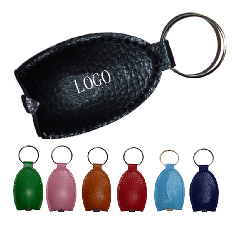 PU Leather Flashlight Keychain 1