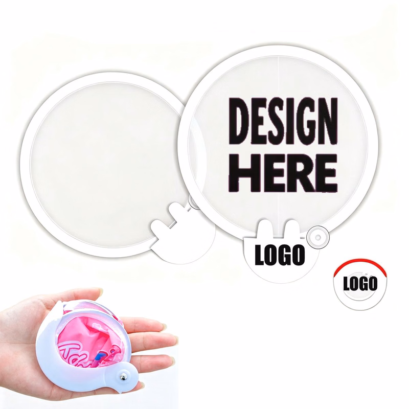 Foldable Polyester Fan with Carry Pouch