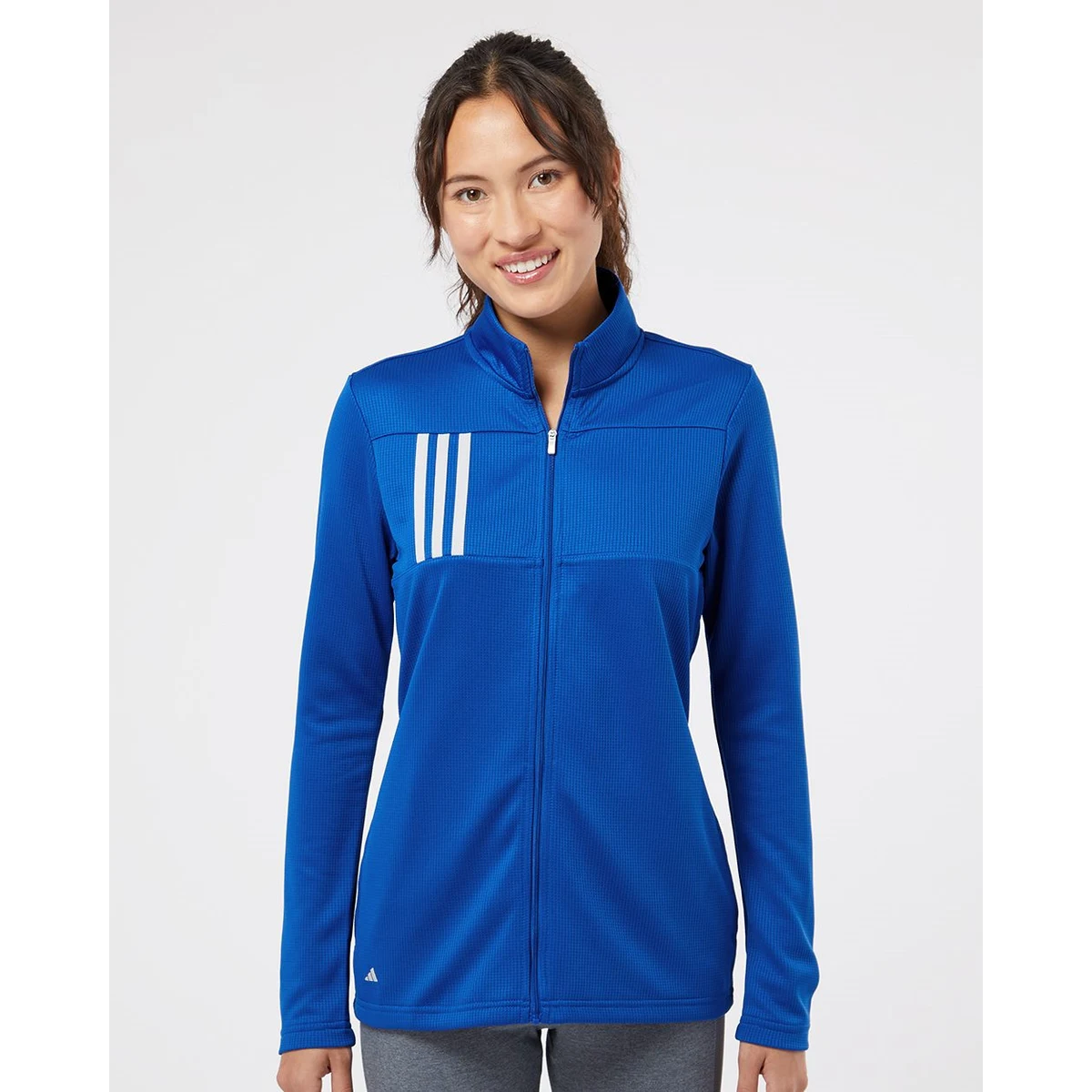 Women's 3-Stripes Double Knit Full-Zip Jacket - A483 1
