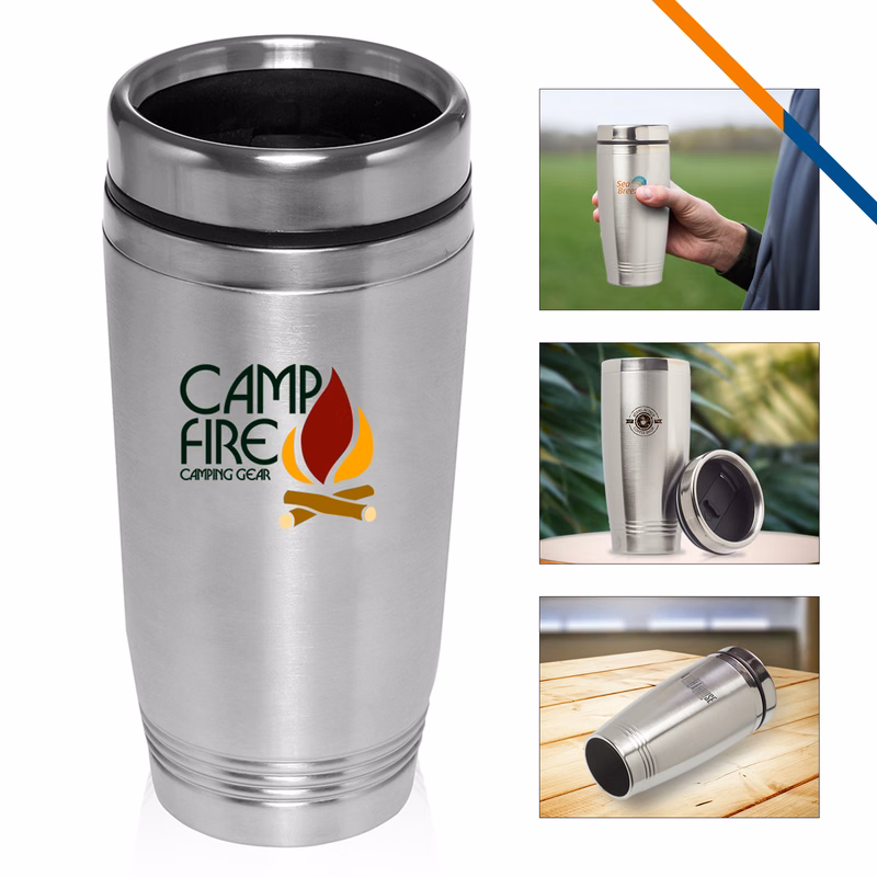 Tasko Stainless Steel Travel Mug - 16 OZ.