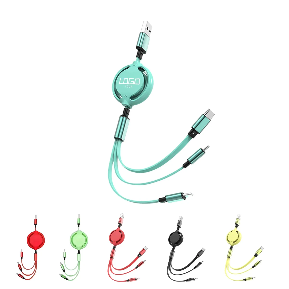 Portable USB 1 for 3 Telescopic Charging Cable 1