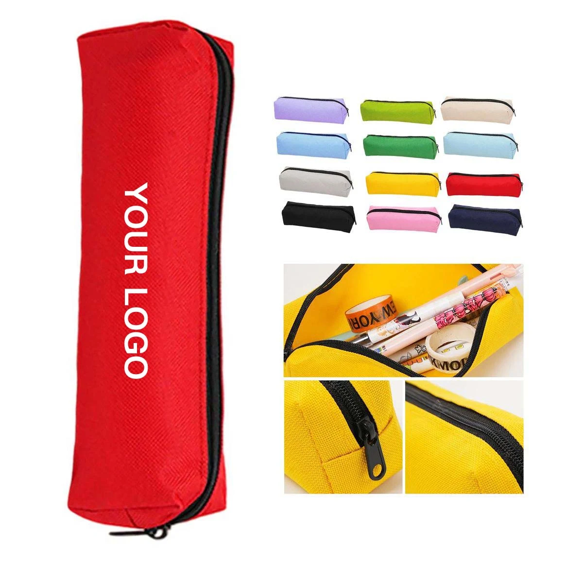 Oxford Pencil Case Waterproof Zipper Design 1