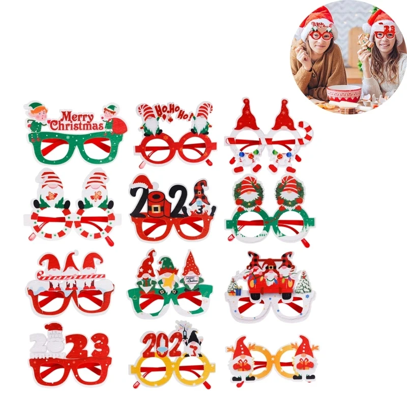 Christmas Glasses Decoration 1