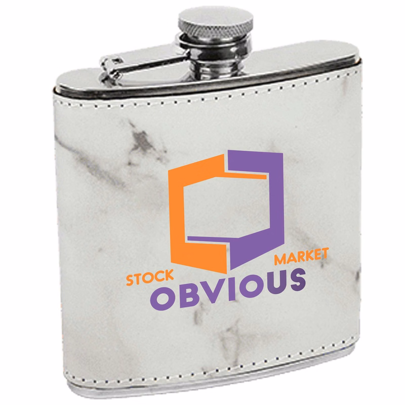 Marble Leatherette Stainless Steel Flask