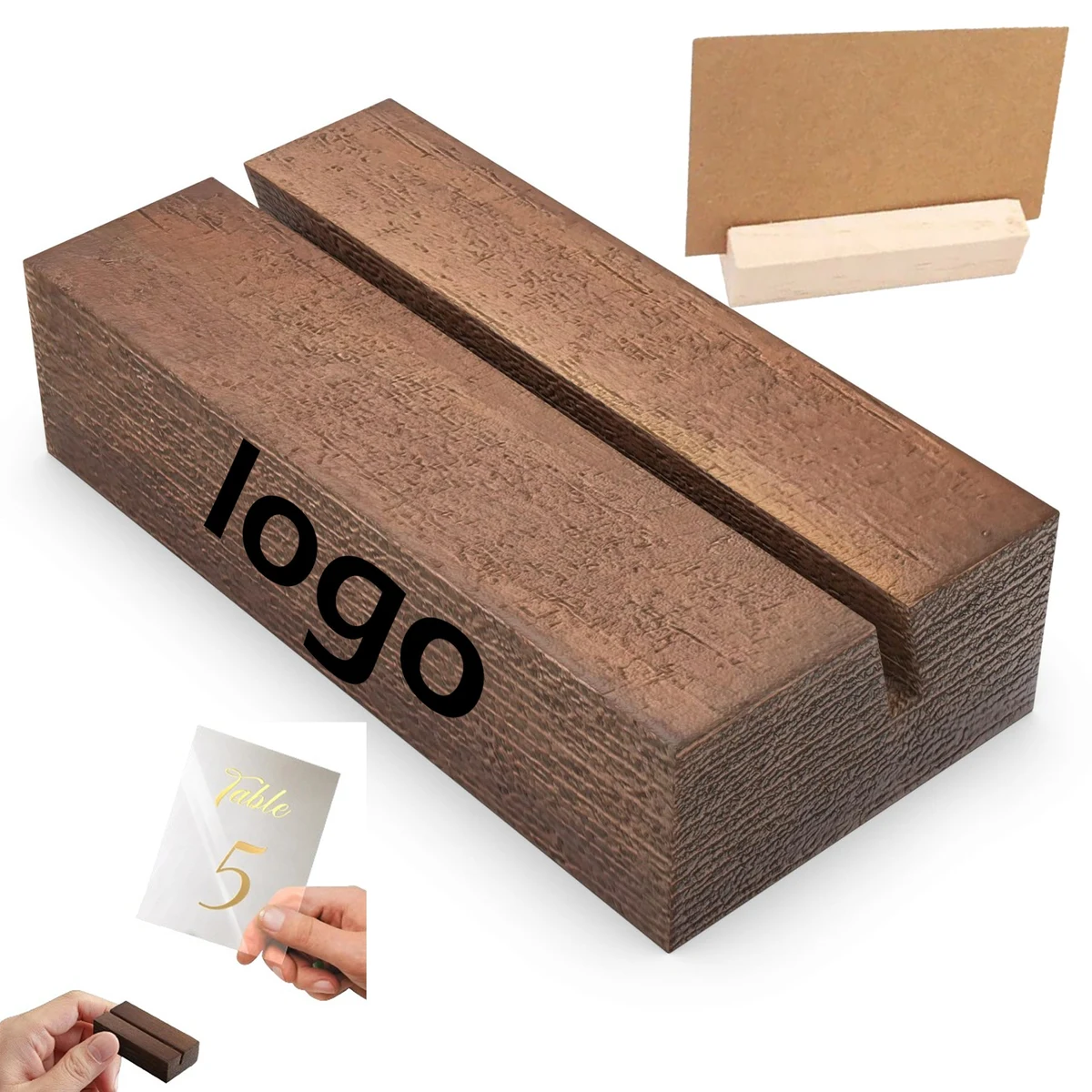 Pine Name Card Holder 1
