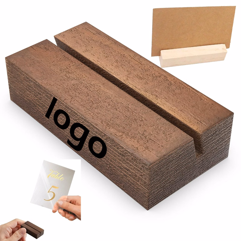 Pine Name Card Holder