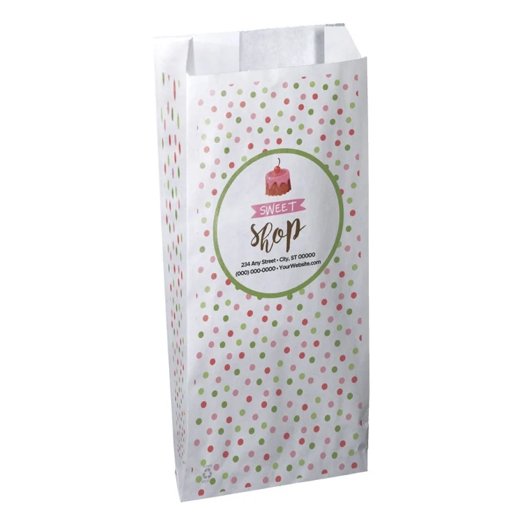 Christmas Scatter Design 1 Merchant Paper Bags (5" x 10" x 2"0 1